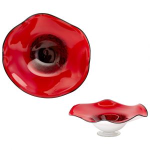Cyan Design - Art Glass Bowl in Red - Small - 04491