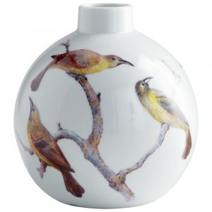Cyan Design - Aviary Vase in White - Small - 06470