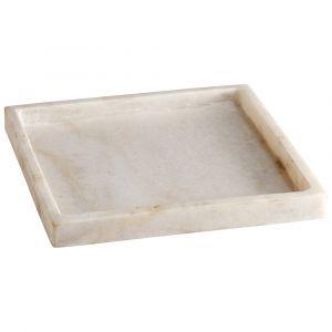 Cyan Design - Biancastra Tray in White - Large - 10594