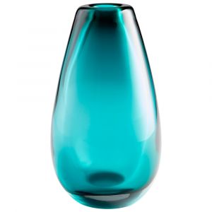 Cyan Design - Blown Ocean Vase in Blue - Large - 09494