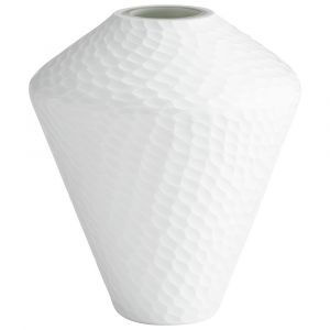 Cyan Design - Buttercream Vase in White - Small - 07315