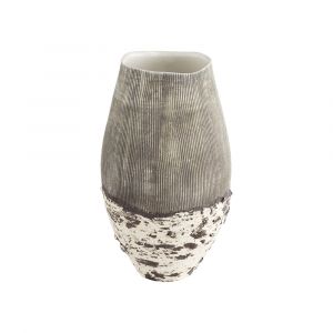 Cyan Design - Calypso Vase in Off White in Brown - Small - 11411