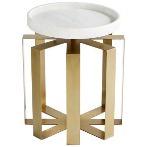 Cyan Design - Canterbury Side Table in Aged Brass - 10053 - CLOSEOUT