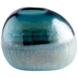 Cyan Design - Cape Caspian Vase in Blue - Small - 11072
