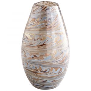 Cyan Design - Caravelas Vase in Metallic Sand Swirl - Small - 09646