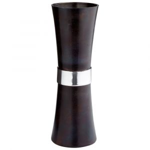 Cyan Design - Catalina Vase in Bronze and Blue - Small - 08294
