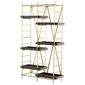 Cyan Design - Corsetto Etagere in Gold and Grey - 10762
