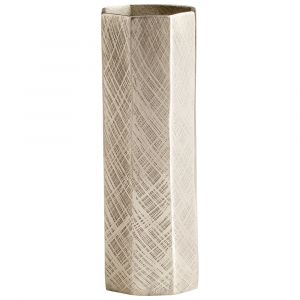 Cyan Design - Danielle Vase in Antique Silver - Small - 09818 - CLOSEOUT