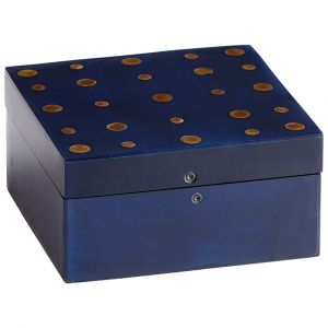 Cyan Design - Dotty Container in Black and Brass - Small - 09788