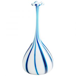 Cyan Design - Dulcet Vase in Blue and White - Small - 10025