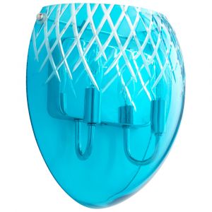 Cyan Design - Etched Sconce 2-Light in Blue - 07638 - CLOSEOUT