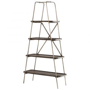 Cyan Design - Fortress Etagere in Raw Iron and Grey - 10773