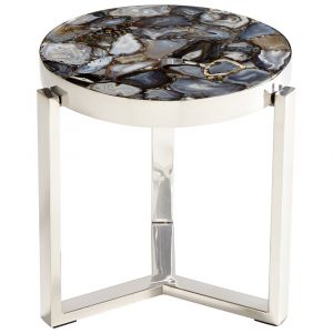 Cyan Design - Geodance Side Table in Nickel - 08985