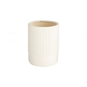 Cyan Design - Harmonica Vase in White - Small - 11197