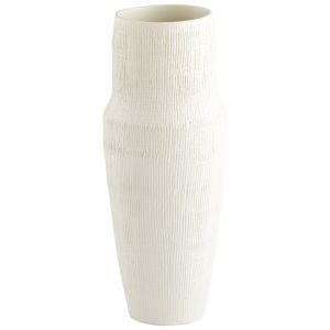 Cyan Design - Leela Vase in White - Medium - 10920