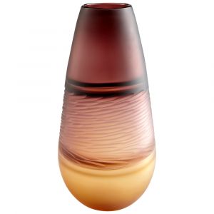 Cyan Design - Leilani Vase in Plum and Amber - Small - 10484
