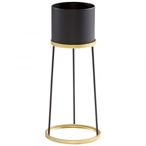 Cyan Design - Liza Planter in Gold and Black - Large - 11039