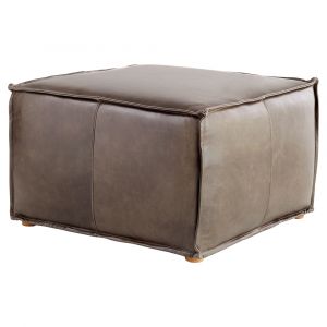 Cyan Design - Lusso in Square Pouf - Grey - 11449