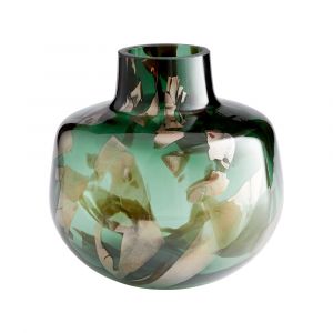 Cyan Design - Maisha Vase in Green and Gold - Small - 10491