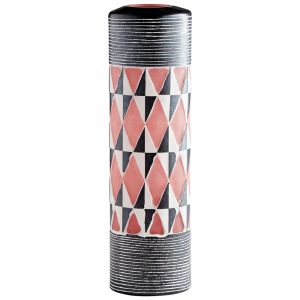 Cyan Design - Mesa Vase in Black and White - Large - 11107