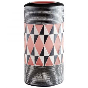 Cyan Design - Mesa Vase in Black and White - Medium - 11106