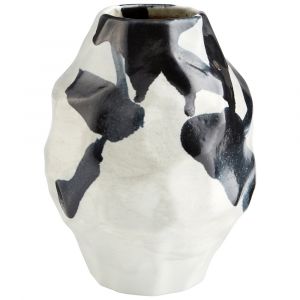 Cyan Design - Mod Vase in Black and White - Small - 10941