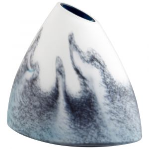 Cyan Design - Mystic Falls Vase in Blue and White - Small - 11079