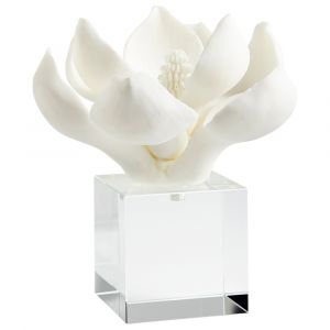Cyan Design - Oleander Sculpture in White - Small - 10431