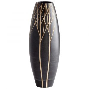 Cyan Design - Onyx Winter Vase in Black - Large - 06024