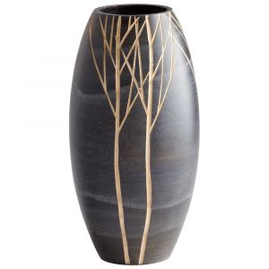 Cyan Design - Onyx Winter Vase in Black - Small - 06023
