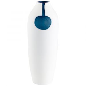 Cyan Design - Oracle Vase in Blue and White - Large - 11109