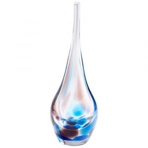 Cyan Design - Pandora Vase in Amber and Blue - Small - 10337