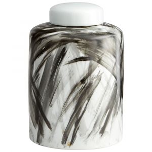 Cyan Design - Pollock Container in Black and White - Small - 09878