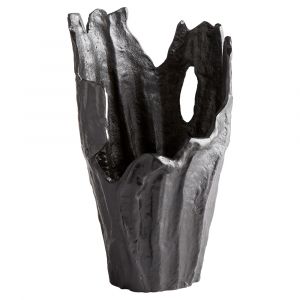 Cyan Design - Pyroclastic Monochrome Vase in Black - Small - 11155