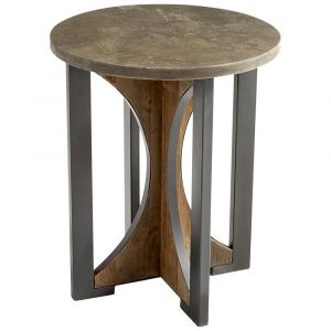 Cyan Design - Savannah Side Table in Bronze and Dark Elm - 10503