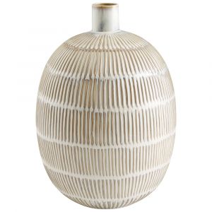 Cyan Design - Saxon Vase in Oyster Blue - Medium - 10924