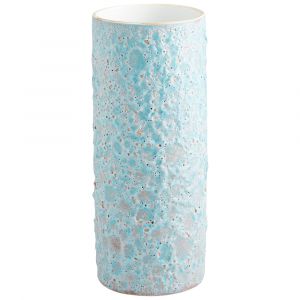 Cyan Design - Sumba Vase in Mottled Pale Blue - Medium - 10935