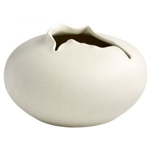 Cyan Design - Tambora Vase in Off White - Small - 11402