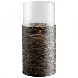 Cyan Design - Tara Candleholder in Antique Black - Large - 09704