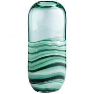 Cyan Design - Torrent Vase in Green - Short - 10885