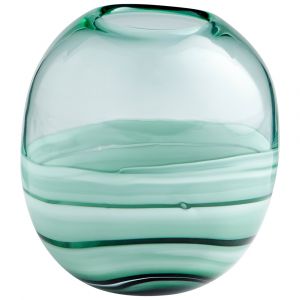 Cyan Design - Torrent Vase in Green - Squat - 10883