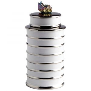 Cyan Design - Tower Container in White - Small - 09083