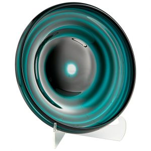 Cyan Design - Vertigo Plate in Teal - Medium - 08645 - CLOSEOUT
