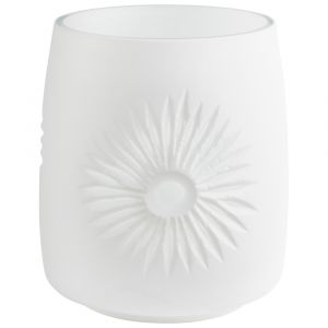 Cyan Design - Vika Vase in White - Small - 07782 - CLOSEOUT