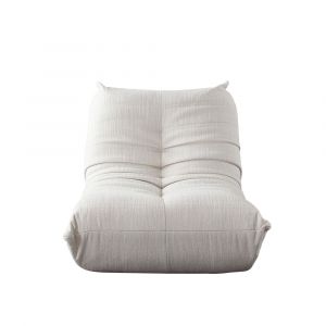 Diamond Sofa - Ezra Armless Chair in Cream Fabric - EZRAACCM