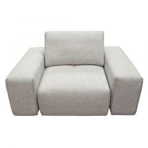 Diamond Sofa - Jazz Modular 1-Seater with Adjustable Backrest in Light Brown Fabric - JAZZ1AC2ARLB - CLOSEOUT