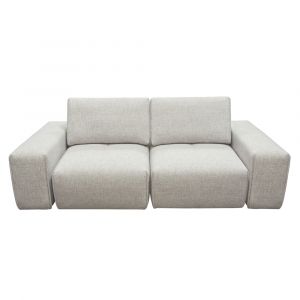 Diamond Sofa - Jazz Modular 2-Seater with Adjustable Backrests in Light Brown Fabric - JAZZ2AC2ARLB
