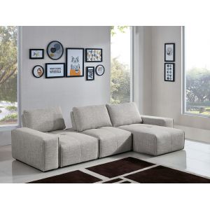 Diamond Sofa - Jazz Modular 3-Seater Chaise Sectional with Adjustable Backrests in Light Brown Fabric - JAZZ2AC1CA2ARLB_CLOSEOUT