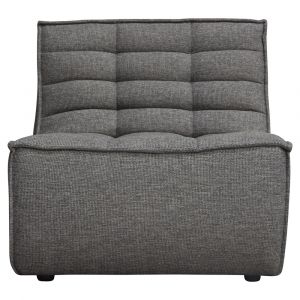 Diamond Sofa - Marshall Scooped Seat Armless Chair in Grey Fabric - MARSHALLACGR