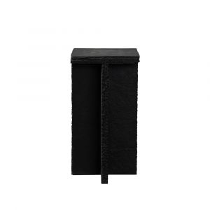 Diamond Sofa - Spectre Black Slat Stone Accent Table - SPECTREATBL